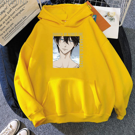 TAKATO SAIJYO Anime Hoodies Women Dakaichi My Number One Print Spring/Autumn Streetwear Oversized Sweatshirts Aesthetic Harajuku, everything animee