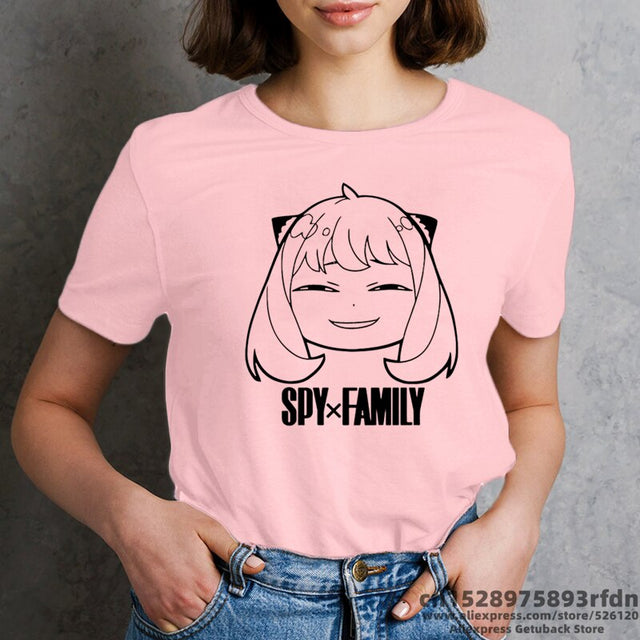 Women Kawaii Yor Anya Forger Anime T-shirt Girl Summer Spy x Family Cartoon 90s Tops Tee Female Manga Clothes, everything animee