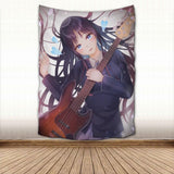 Anime Wall Hanging Tapestry Japan Kawaii New K-ON! Home Party Decorative Cartoon Game Photo Background Cloth Table, everything animee