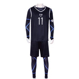 Anime Blue Lock Nagi Seishiro Cosplay Costume Black Jersey Jumpsuit Football Bodysuit Halloween Christmas Party Clothes, everythinganimee