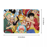 One Piece Hot Anime Bathroom Mat Adventure Team Doormat Kitchen Carpet Entrance Door Rug Home Decoration, everythinganimee