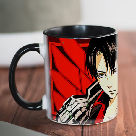 New Attack on Titan Mug 11oz Creative Ceramic Cartoon Anime Coffee Mugs Tea Cups Boy Friends Husband Birthday Gift, everythinganimee