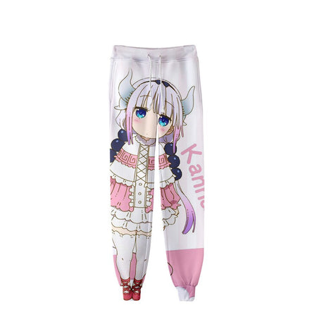 Anime Miss Kobayashi's Dragon Maid 3D Joggers Pants Men/Women Casual Trousers Hip Hop Sweatpants Kanna Kamui Cosplay Costume, everything animee