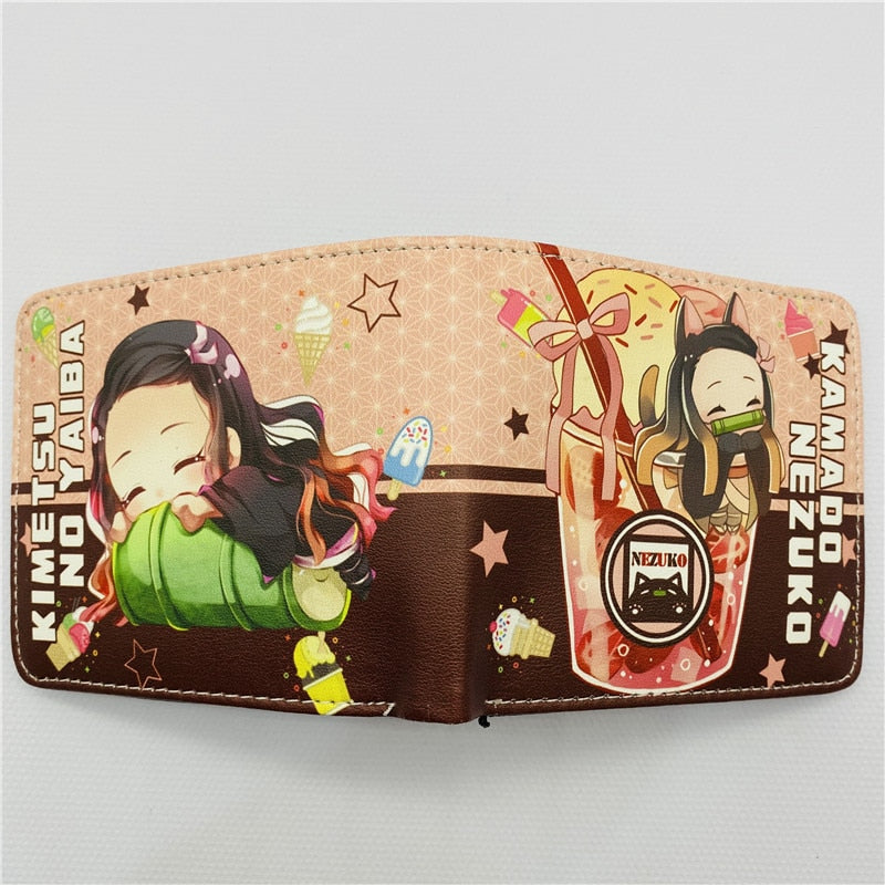 Anime Cartoon Demon Slayer Uzui Tengen Agatsuma Zenitsu Tokitou Muichirou Tomioka Giyuu Kamado Tanjirou Wallet Purse Wallets, everythinganimee