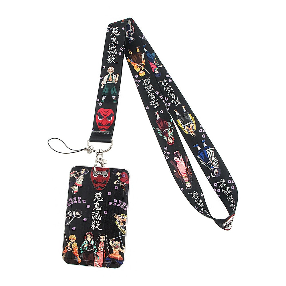 New Anime Demon Slayer Lanyards for Key Neck Strap For Card Badge Gym Key Chain Lanyard Key Holder DIY Hang Rope Keychain