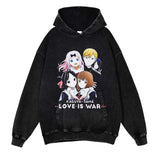 Cotton Hoodie Harajuku Sweatshirt Streetwear Japanese Anime Graphic Hooded Pullover Autumn Men Fashion Washed Black Hoodie, everythinganimee