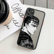 Berserk Guts anime phone case! Perfectly designed for iPhone 14, 11, 12, 13, mini, X, XS, XR, Pro Max and Plus models. Transparent and featuring the iconic swordsman Guts, this case offers both style and protection for your device. Show off your love for Berserk and Guts with this must-have phone accessory