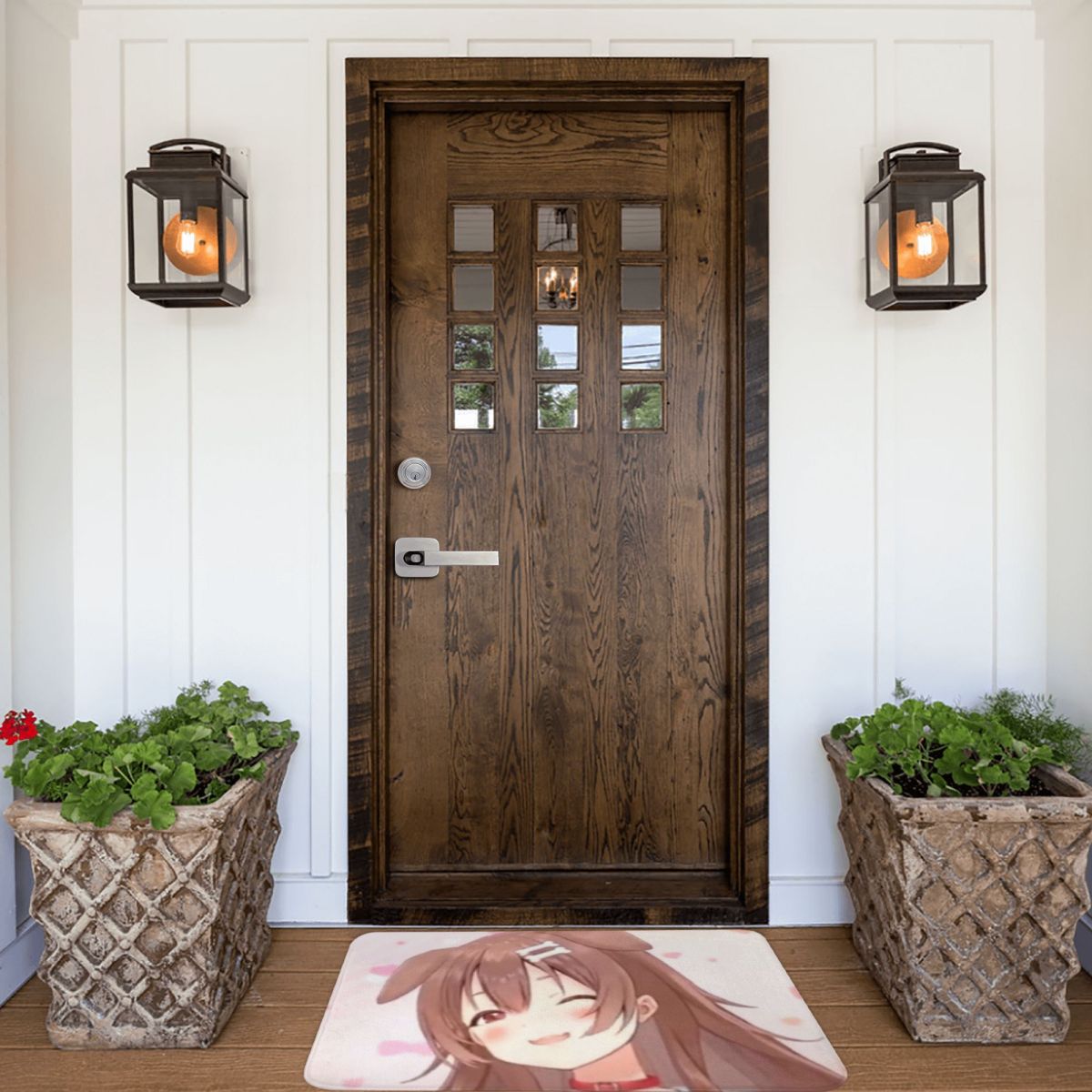 Hololive Kawaii Virtual Idol Non-slip Doormat Inugami Korone Wink Shy Carpet Living Room Kitchen Mat Welcome Indoor Pattern, everythinganimee