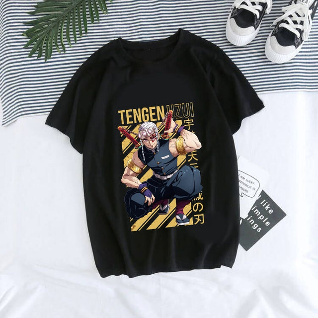 Japanese Anime Demon Slayer T Shirt Unisex Tanjirou Kamado Graphic Tee Shirt Women Kimetsu No Yaiba Nezuko Tshirt Female T-shirt, everythinganimee