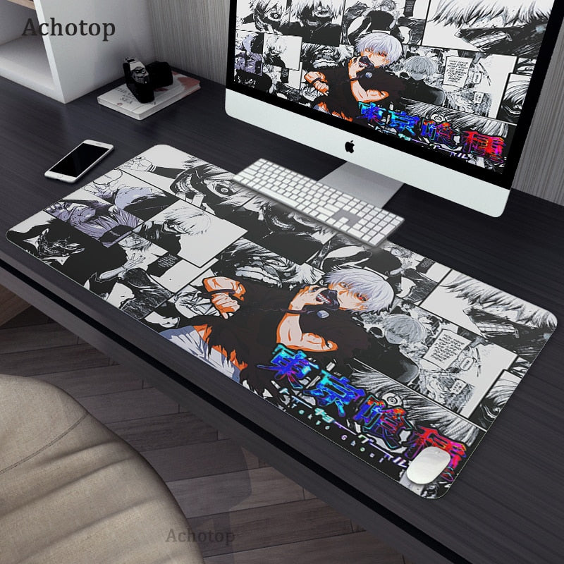 Gaming Accessories Mouse Pad Tokyo Ghoul Mousepad Anime Cartoon Large Mouse Mat Big Mause Pad Keyboard Computer Gamer Desk Mat, everything animee