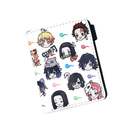 Anime Demon Slayer Soft Button Wallet Tomioka Giyuu Zipper Coin Card Purse, everythinganimee