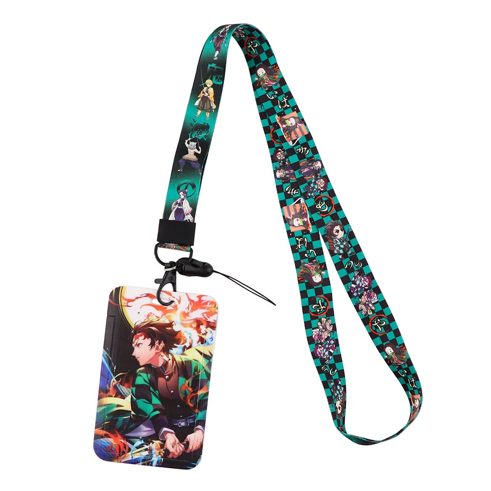 New Anime Demon Slayer Lanyards for Key Neck Strap For Card Badge Gym Key Chain Lanyard Key Holder DIY Hang Rope Keychain