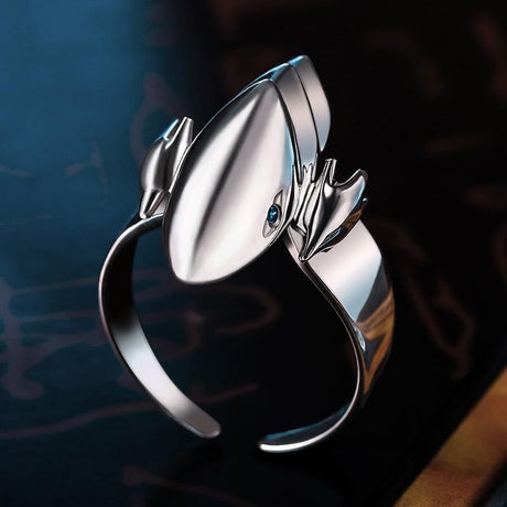 This ring captures the magic of Blue-Eyes White Dragon. If you're looking for more Yu-Gi-Oh! merch, we have it all! Check out our anime merch now—free shipping!