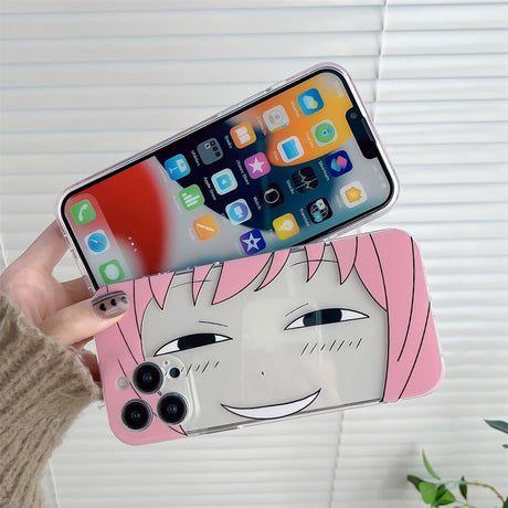 Hot Japan Cartoon Anime Anya SPY×FAMILY Cases for IPhone 11 Pro Max 12 Pro Max 13 Pro Max 14 Pro Max Plus Soft IMD Cover Phone Coque, everythinganimee