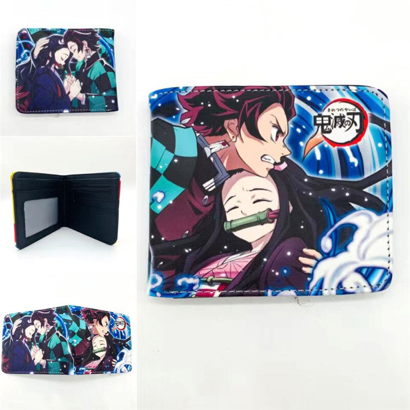 Anime Cartoon Demon Slayer Uzui Tengen Agatsuma Zenitsu Tokitou Muichirou Tomioka Giyuu Kamado Tanjirou Wallet Purse Wallets, everythinganimee