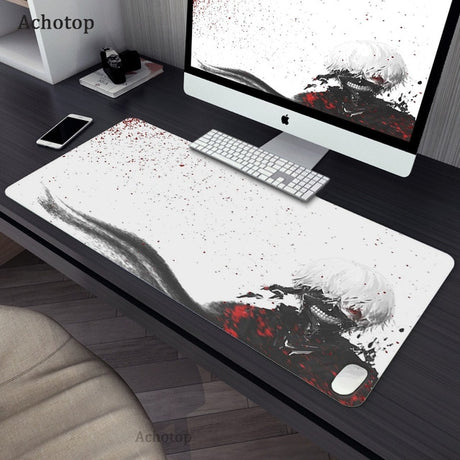 Gaming Accessories Mouse Pad Tokyo Ghoul Mousepad Anime Cartoon Large Mouse Mat Big Mause Pad Keyboard Computer Gamer Desk Mat, everything animee