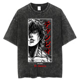 Anime Grappler Baki Hanma T Shirts Unisex Harajuku Streetwear Fashion Washed T-Shirts 100% Cotton Summer Clothes Casual Wear, everythinganimee