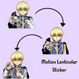 Kurapika Hunter X Hunter Anime Motion Car Sticker Peeker Sticker Waterproof Decal for Suitcase,Laptop Refrigerator,Etc Gift, everythinganimee