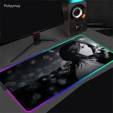 Anime BLEACH Mouse Pad RGB Mousepad With Backlight XXL Laptop Table Pads Desk Carpet Office PC Gaming Accessories LED Mouse Mat