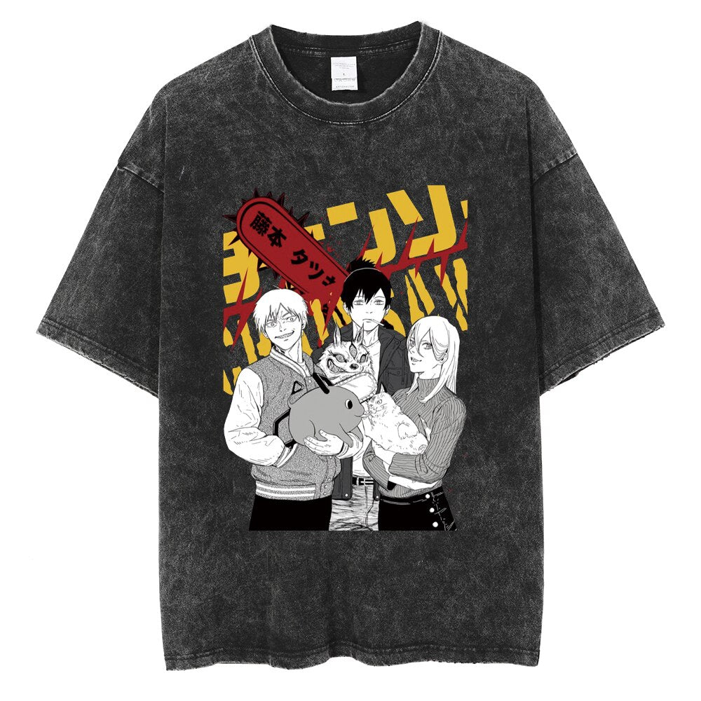 Retro Chainsaw man Shirt