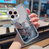 Japanese Anime Hand Painted Clear iPhone