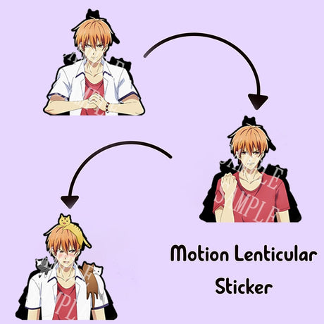 Luffy Zoro Sanji Motion Lenticular Sticker