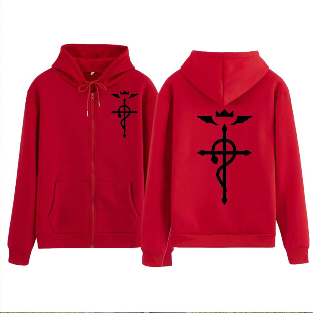 Anime hot sale zipper hoodie