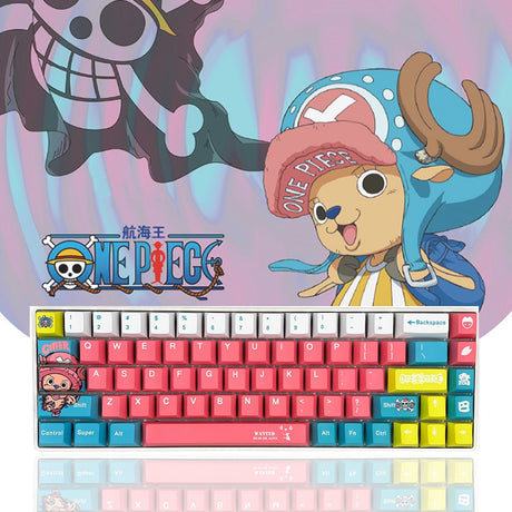 One Piece theme keycap Cherry Profile PBT material mechanical keyboard cap compatible with 108 68 87 98 keys, everythinganimee