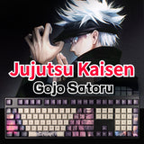 108 Keys Jujutsu Kaisen Gojo Satoru Anime Theme Colored Keycaps PBT Material Cherry Profile Mechanical Keyboard Caps, everythinganimee