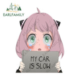 Spy Family Anya 'My Car Is Slow' Car Stickers