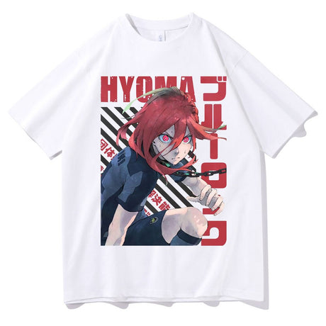 Japanese Men's Streetwear Anime Blue Lock Chigiri Hyoma Print Tshirt Man Woman Harajuku Manga Cartoon T-shirt Male Black T Shirt