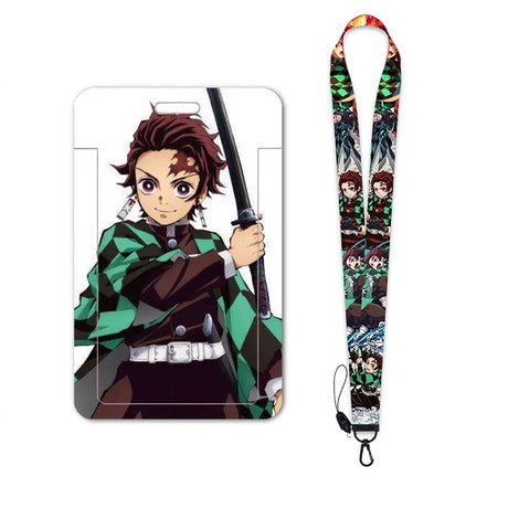 New Anime Demon Slayer Lanyards for Key Neck Strap For Card Badge Gym Key Chain Lanyard Key Holder DIY Hang Rope Keychain