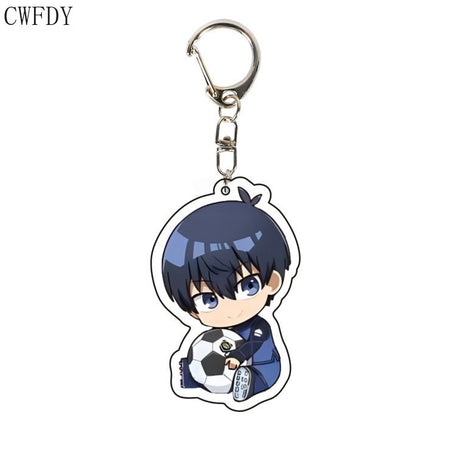 Anime BLUE LOCK Arcylic Keychain Cartoon Figures Isagi Yoichi Bachira Meguru Kawaii Key Chain Costume Accessories Birthday Gifts