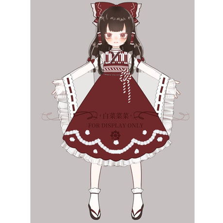 Anime TouHou Project Cosplay Costumes Cartoon Halloween Cos Hakurei Reimu Woman Man Cosplay Costume, everythinganimee