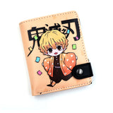 Anime Demon Slayer Soft Button Wallet Tomioka Giyuu Zipper Coin Card Purse, everythinganimee