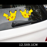 Pokemon Pikachu Body Stickers Cover Scratched Glass Window Cartoon Decorative Waterproof Car Door Cute Sticker Toys, everythinganimee