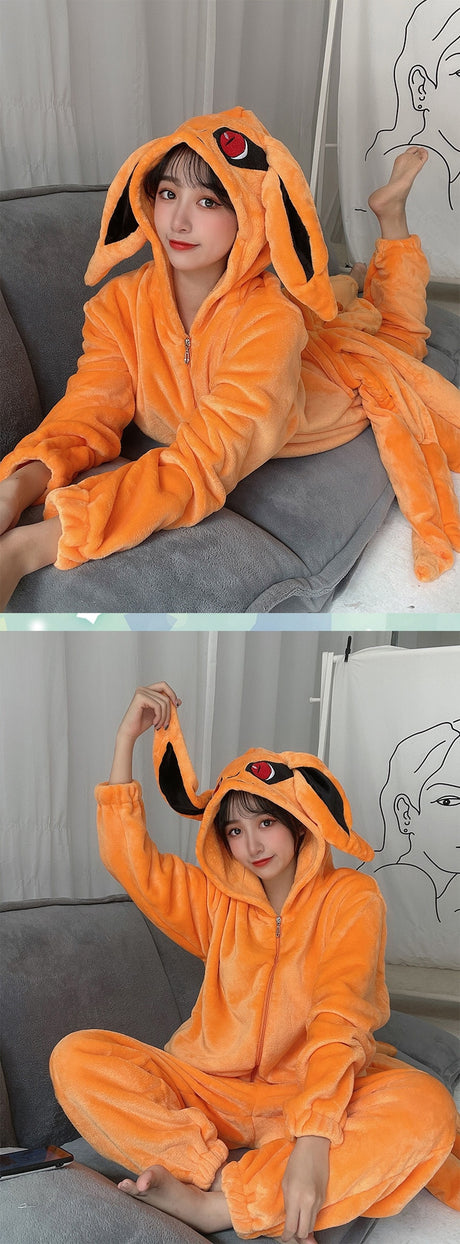 Get comfy in our brand new Kurama Onesie Pajamas | If you are looking for Naruto Merch, We have it all! | check out all our Anime Merch now!