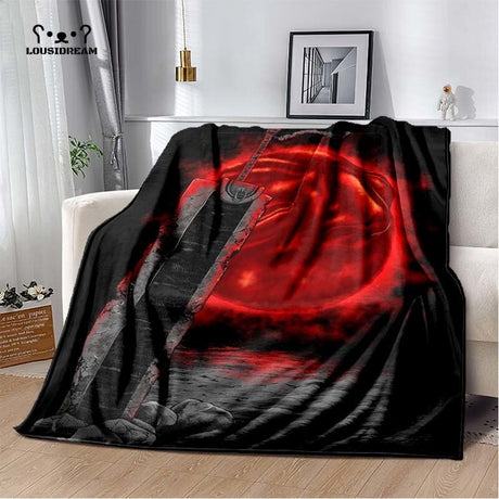 Calssic Comics Berserk Anime Throw Blanket Berserk Soft Flannel Thin Blankets for Bed Sofa Cover Bedspread Home Decor, everythinganimee