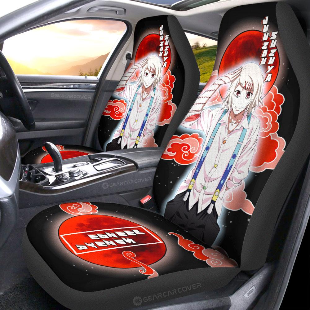 Tokyo Ghoul Rize Kamishiro Car Seat Covers Anime Car Accessories,Pack of 2 Universal Front Seat Protective Cover, everythinganimee