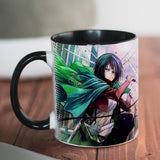 New Attack on Titan Mug 11oz Creative Ceramic Cartoon Anime Coffee Mugs Tea Cups Boy Friends Husband Birthday Gift, everythinganimee