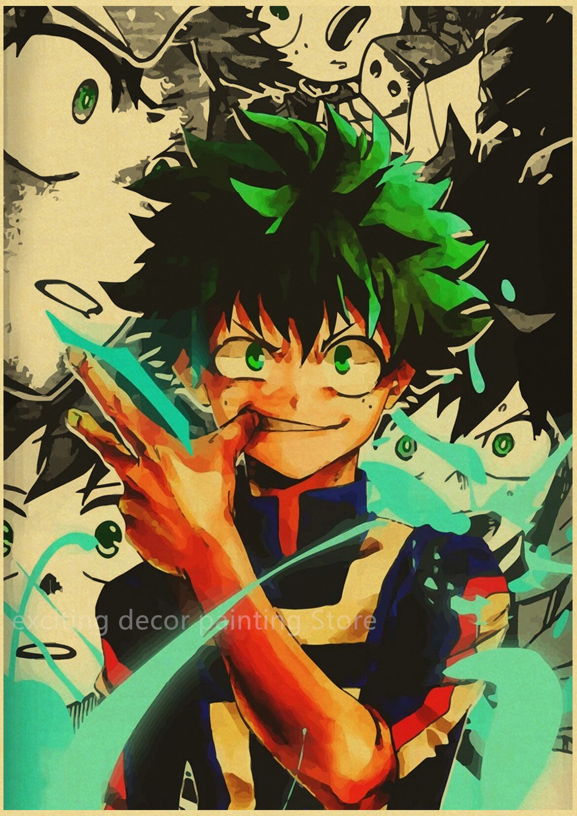 Hero Academia Retro Posters (A3)