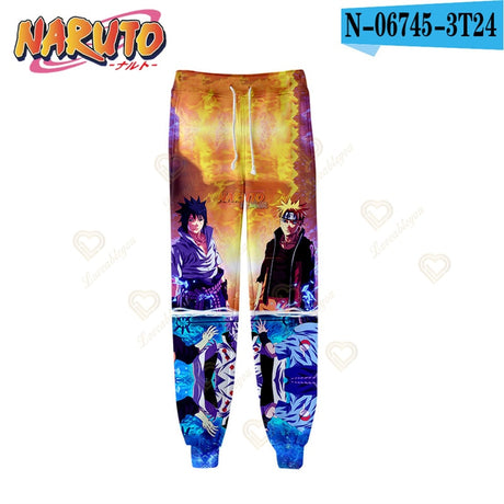 Naruto High Street Trousers Uchiha Sasuke Sweatpant Men Woman Soft Fashion Casual Sweatpants Long Trousers Sport Training Pants, everythinganimee