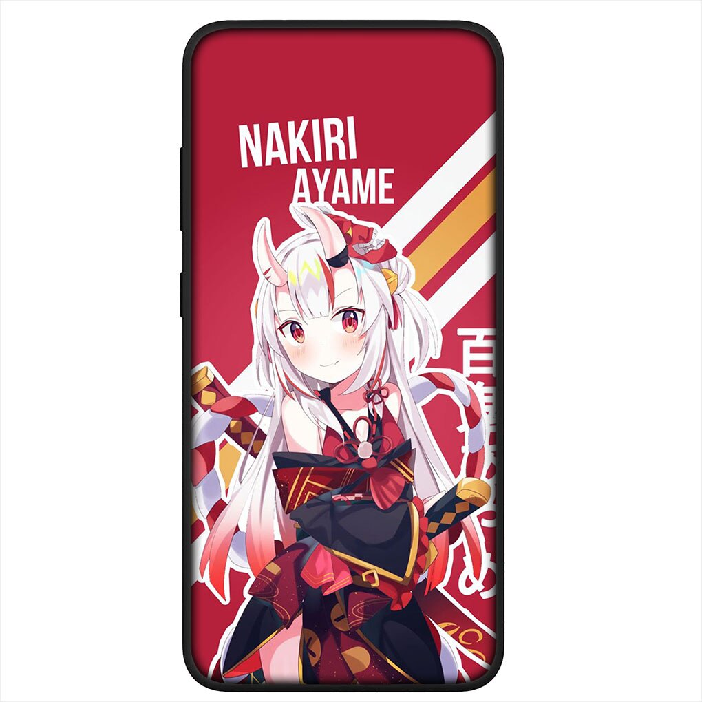 Hololive Nakiri Ayame Soft Cover for Samsung Galaxy A10 A20 A22 A30 A31 A32 A50 A51 A52 A53 A72 A33 A73 Phone Case, everything animee