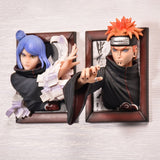 Naruto Anime GK Pain and Konan Action Figures Collectible Model Akatsuki Photo Frame Exquisite Ornaments Toys Gifts for Kids, everythinganimee