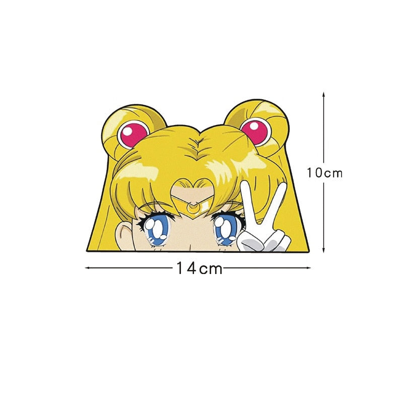 Sailor Moon Window Peek Car Stickers