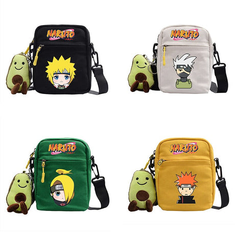 Hot Naruto Anime Figure Print Small Square Bag Children Shoulder Diagonal Bags Men Women's Backpack Christmas Gifts, everythinganimee