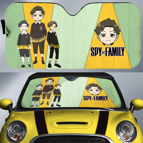 Spy X Family Loid Yor And Anya Hot Anime Car Auto Sunshades, everythinganimee