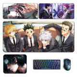 Anime HunterxHunter Mouse Pads Killua Zoldyck Hisoka Kurapika Mousepad Computer Laptop Gamer Pad PC Gaming Accessories Desk Mat, everythinganimee