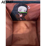 Demon Slayer Backpack Kimetsu No Yaiba Kamado Nezuko Box Anime Printing Foldable Creative Backpack Cosplay Prop Gifts, everythinganimee