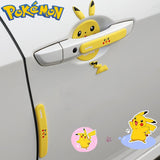 Pokemon car decoration universal door bowl sticker handle anti-collision strip paint anti-scratch rearview mirror protection, everythinganimee